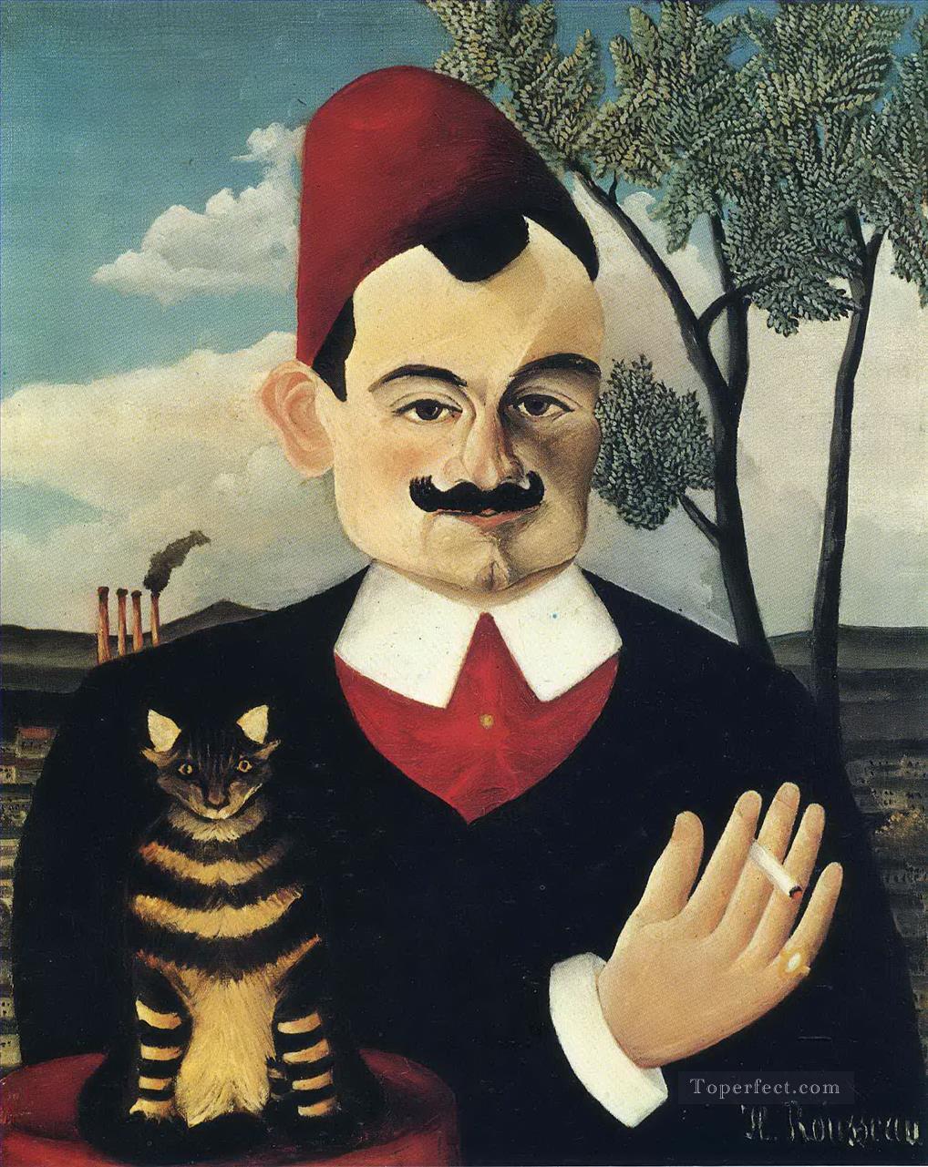 ムッシュ X ピエール・ロティ アンリ・ルソーの肖像 ポスト印象派 素朴な原始主義油絵